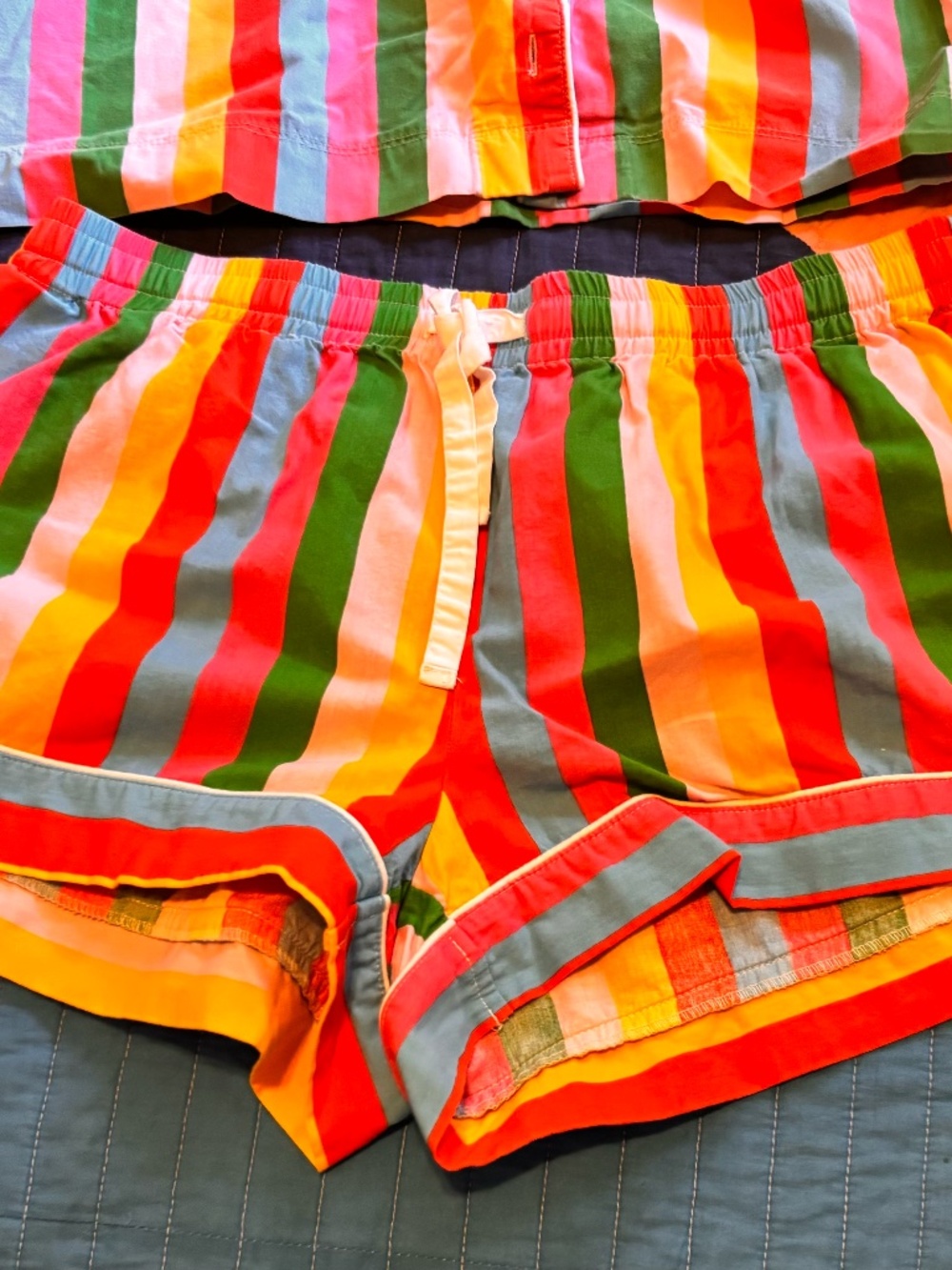 ban.do striped pajama short size medium
